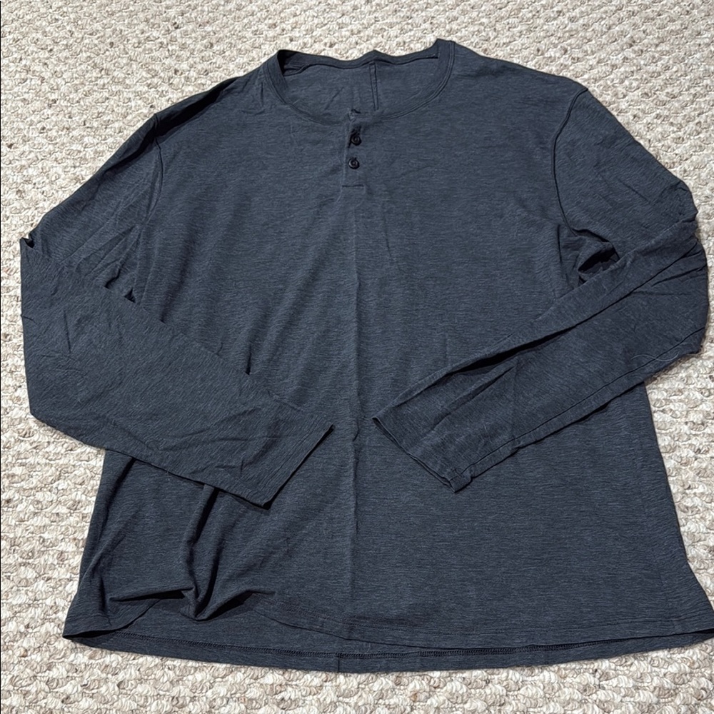 Men's Lululemon Long Sleeve Henley Shirt